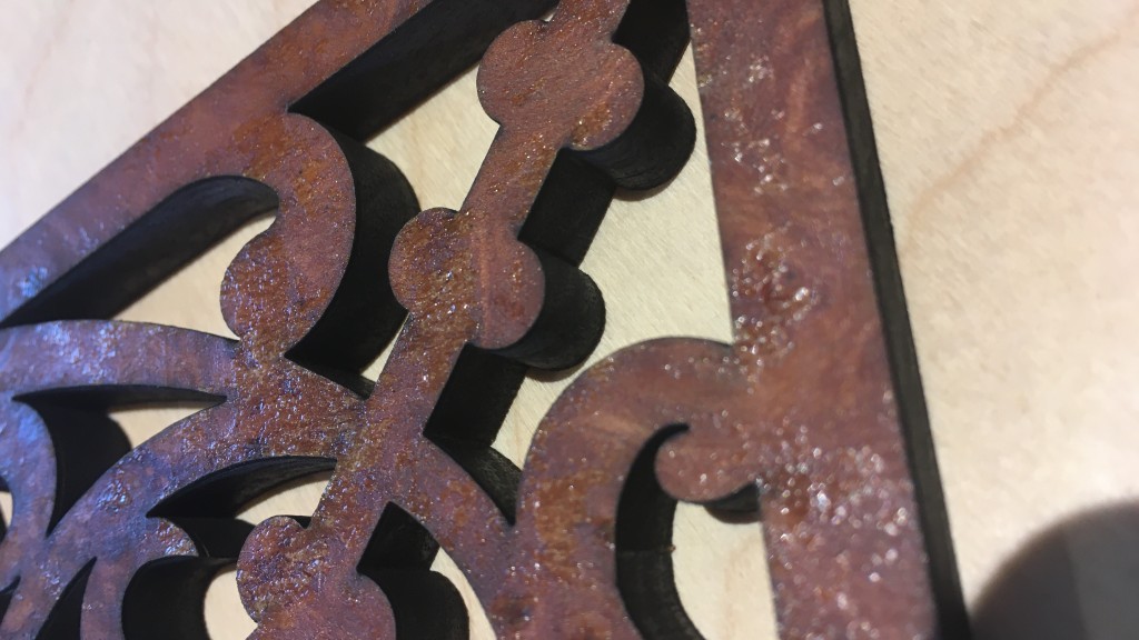 Walnut Fretwork Laser Cutting