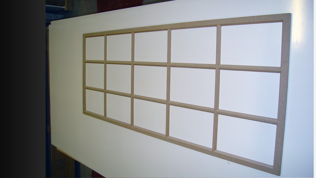 3D chamfered window bars- square mitred internal corners