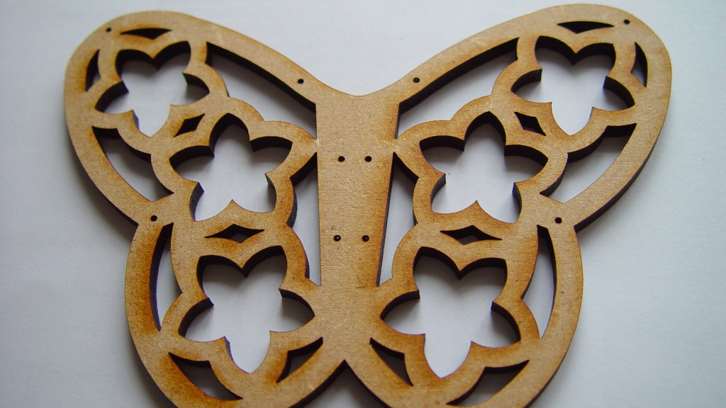 Laser cut butterfly