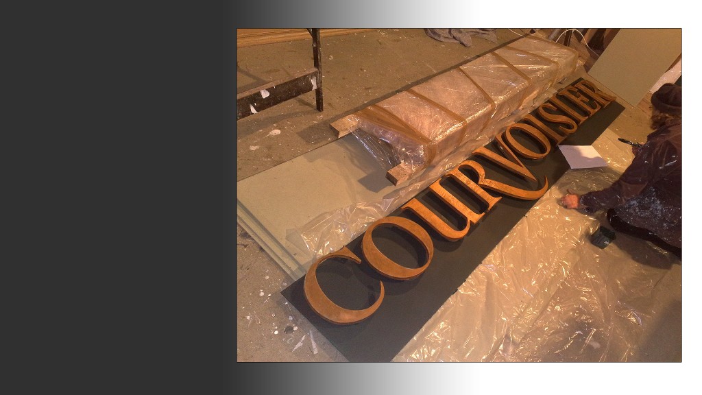 Large MDF letters - Courvoisier