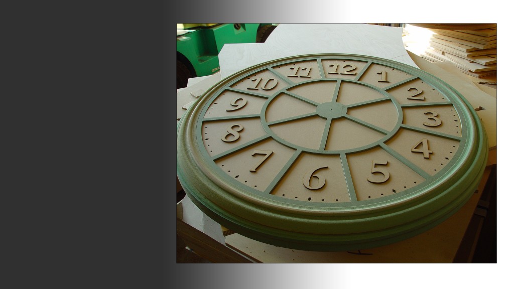 Layered MDF clock made for Hugo